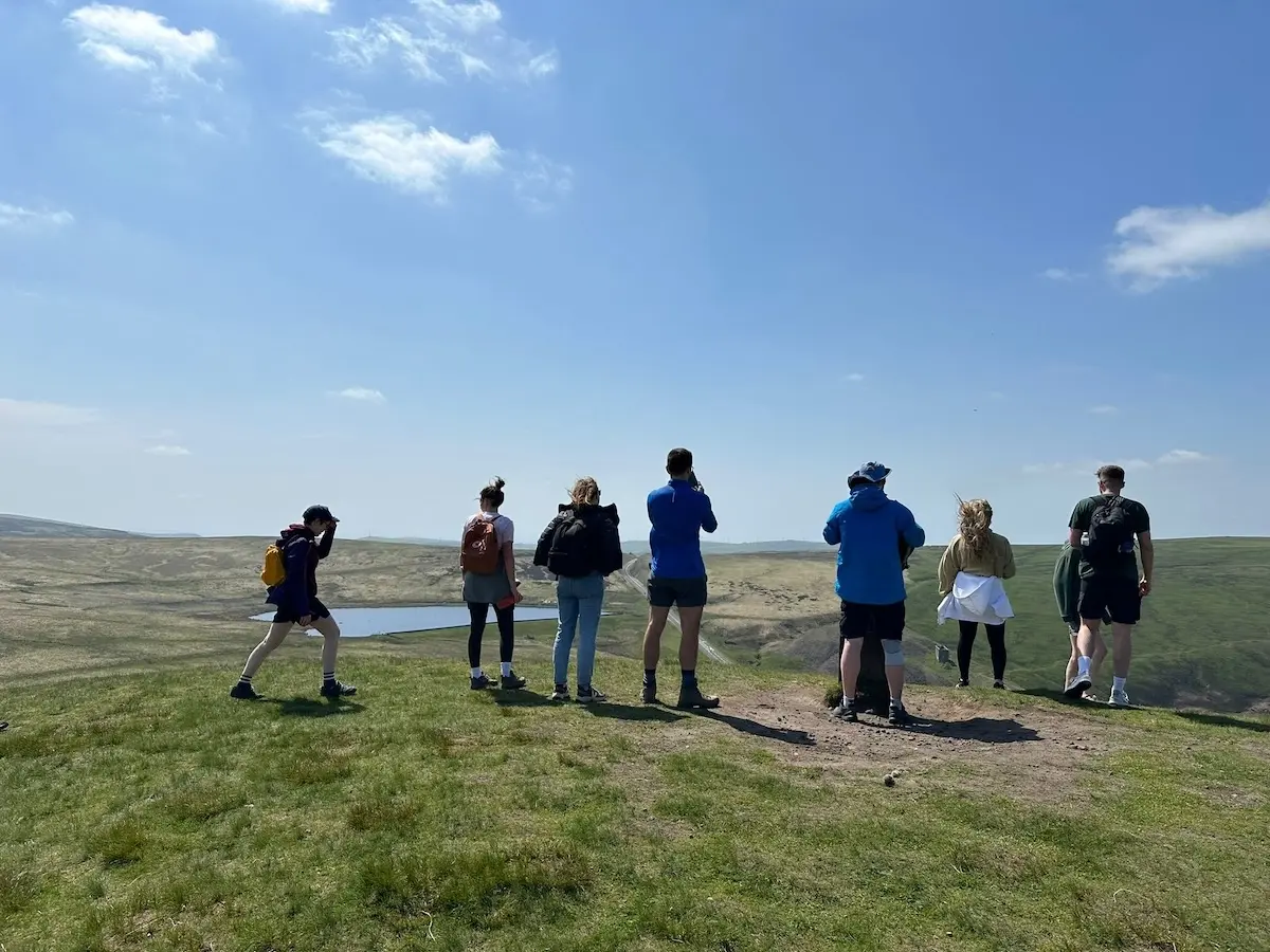 SEO Travel team on a hike in the Yorkshire Dales for their team away day